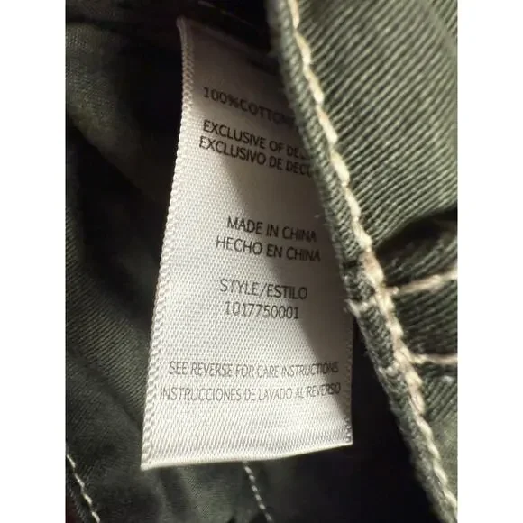 Ashley Park x RTR Olive Green Straight Leg Twill Cargo Pants Size 8 - Picture 13 of 13